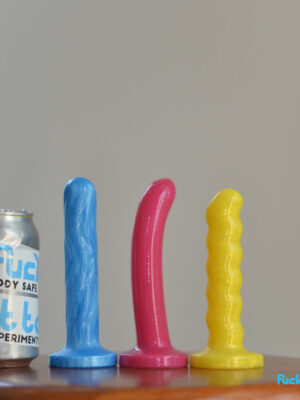 three smaller NoFrillDos, a textured one, a curved one, and a wiggly one.